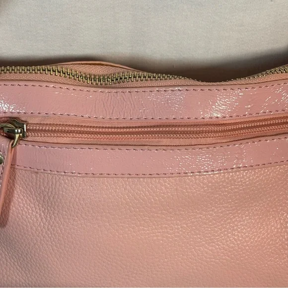 Vintage Original by Sharif Pink Leather‎ / Fur Crossbody Bag Purse with Tassel - Picture 11 of 11